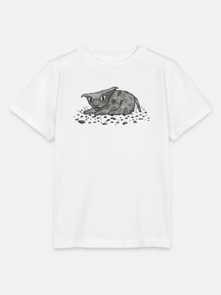 Grim Cat - Stanley/Stella Kinder T-Shirt MINI CREATOR - Weiß