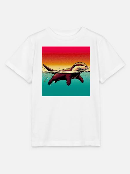 Otter - Stanley/Stella Kinder T-Shirt MINI CREATOR - Weiß
