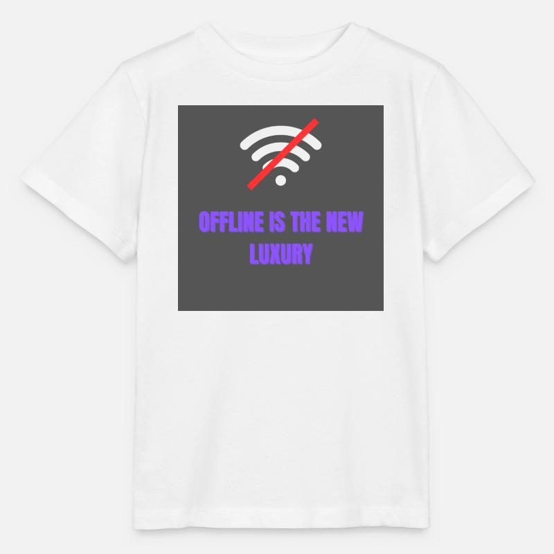 Offline is the new luxury - Stanley/Stella Kinder T-Shirt MINI CREATOR  - Weiß