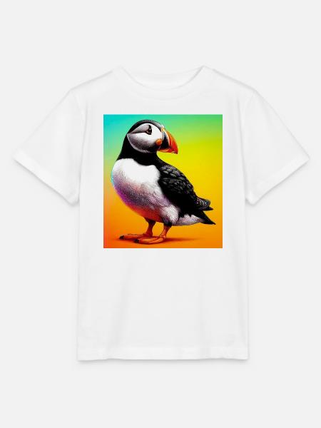 Papageitaucher - Stanley/Stella Kinder T-Shirt MINI CREATOR  - Weiß