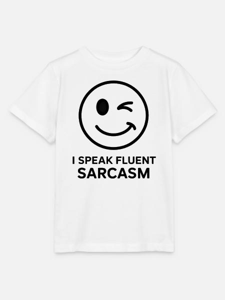 Expressive Winks und Sarcasm Design - Stanley/Stella Kinder T-Shirt MINI CREATOR  - Weiß