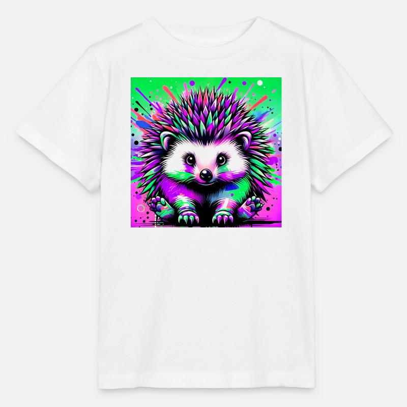 hérisson - T-shirt bio MINI CREATOR Stanley/Stella Enfant - blanc