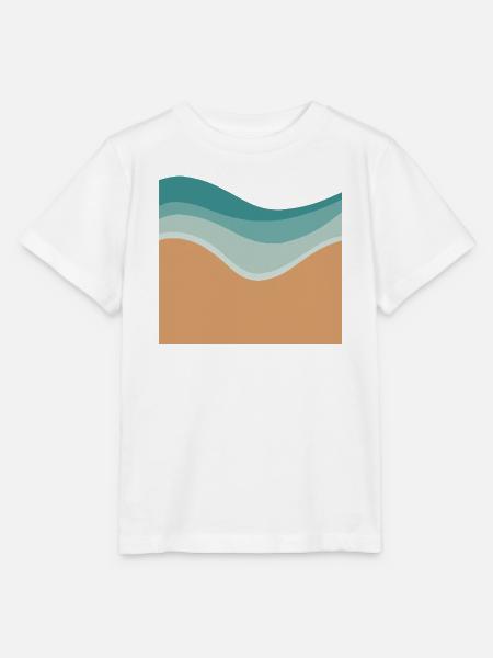 Minimaler Strand - Stanley/Stella Kinder T-Shirt MINI CREATOR - Weiß