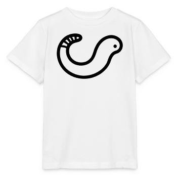 ver de terre - T-shirt bio MINI CREATOR Stanley/Stella Enfant - blanc - Devant - Maike (125cm)