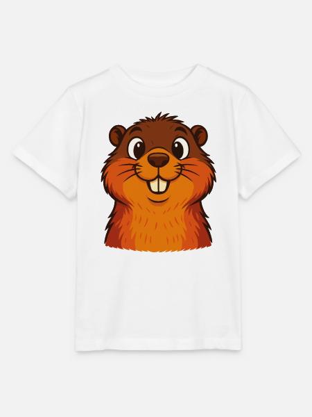 Lustiges Eichhörnchen - Stanley/Stella Kinder T-Shirt MINI CREATOR  - Weiß