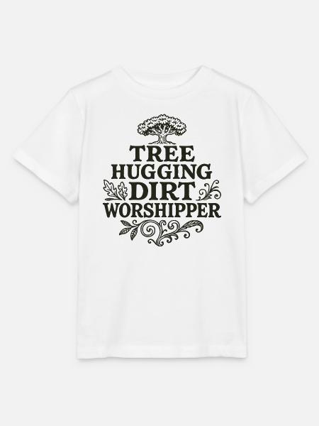 Baumumarmender Schmutzanbeter T-Shirt - Stanley/Stella Kinder T-Shirt MINI CREATOR - Weiß