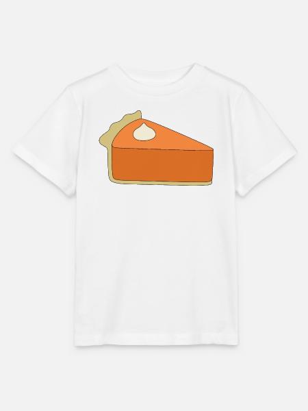 Kürbiskuchen Scheibe Illustration - Stanley/Stella Kinder T-Shirt MINI CREATOR  - Weiß