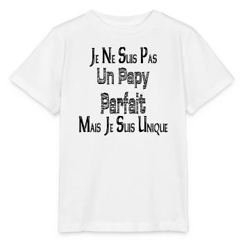 Not a Perfect Grandpa But I am Unique - Stanley/Stella MINI CREATOR Kids’ T-Shirt - white - Front - Maike (125cm)