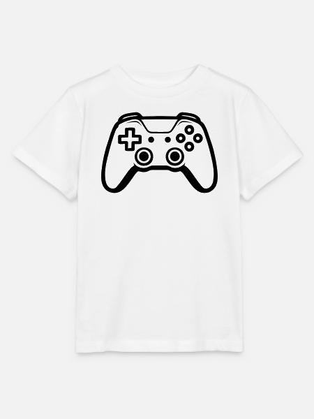 Controller Joypad Gamer - Stanley/Stella Kinder T-Shirt MINI CREATOR  - Weiß