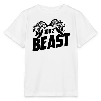 Gorilla Beast Motivation - Stanley/Stella Kinder T-Shirt MINI CREATOR  - Weiß - Vorne - Maike (125cm)