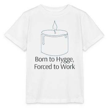 Born to Hygge Candle Illustration - Stanley/Stella MINI CREATOR Kids’ T-Shirt - white - Front - Maike (125cm)