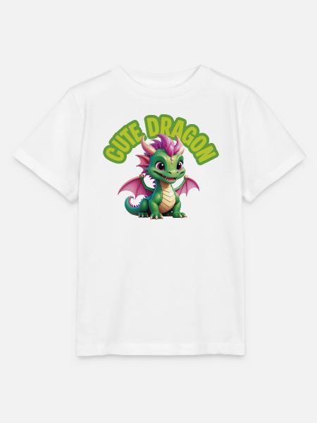 Niedlicher Drache - Stanley/Stella Kinder T-Shirt MINI CREATOR - Weiß