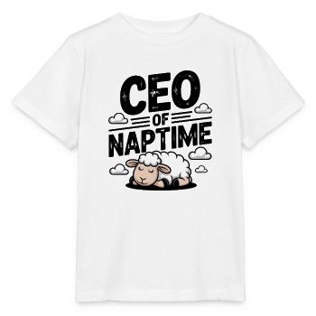 CEO of Naptime - Stanley/Stella MINI CREATOR Kids’ T-Shirt - white - Front - Maike (125cm)