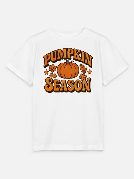 Kürbissaison Herbst Illustration - Stanley/Stella Kinder T-Shirt MINI CREATOR  - Weiß
