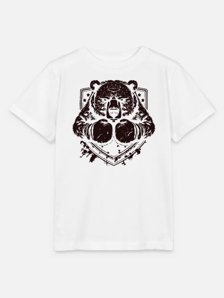 Bär Boxer - Stanley/Stella Kinder T-Shirt MINI CREATOR  - Weiß
