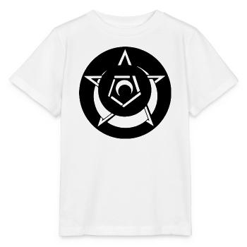 Agroglyphe Pentagramme Mystique - T-shirt bio MINI CREATOR Stanley/Stella Enfant - blanc - Devant - Maike (125cm)
