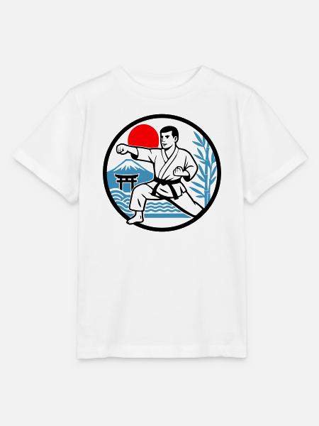 Karate Nature - Stanley/Stella Kinder T-Shirt MINI CREATOR  - Weiß