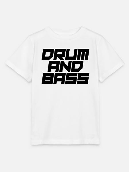 Drum and Bass fettes Logo-Design - Stanley/Stella Kinder T-Shirt MINI CREATOR  - Weiß
