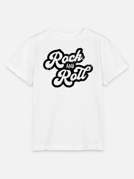 Rock'n'Roll Typografie Design - Stanley/Stella Kinder T-Shirt MINI CREATOR - Weiß