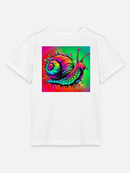 Schnecke - Stanley/Stella Kinder T-Shirt MINI CREATOR - Weiß