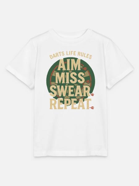 Aim Miss Swear Wiederholung - Stanley/Stella Kinder T-Shirt MINI CREATOR - Weiß