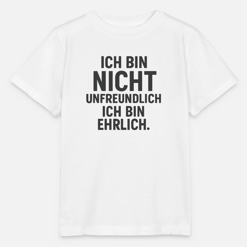 Hostile Honnête - Sombre - T-shirt bio MINI CREATOR Stanley/Stella Enfant - blanc