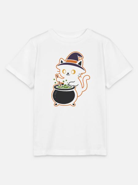 Katzenhexen Zaubertrank Magie Design - Stanley/Stella Kinder T-Shirt MINI CREATOR - Weiß