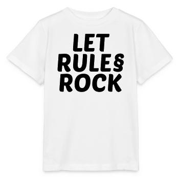 Rules Rock - Stanley/Stella Kinder T-Shirt MINI CREATOR  - Weiß - Vorne - Maike (125cm)