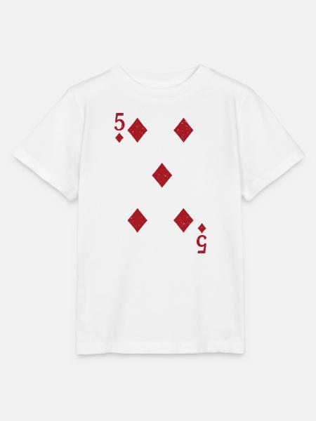 5 Karo Karte - Stanley/Stella Kinder T-Shirt MINI CREATOR - Weiß
