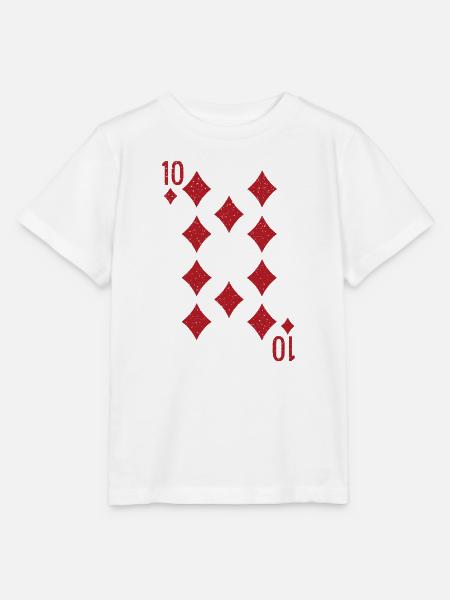 Zehn Karo Romme Doppelkopf - Stanley/Stella Kinder T-Shirt MINI CREATOR  - Weiß