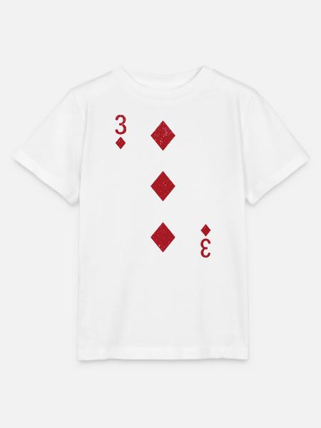 Drei Karo Karte Doppelkopf Romme - Stanley/Stella Kinder T-Shirt MINI CREATOR  - Weiß