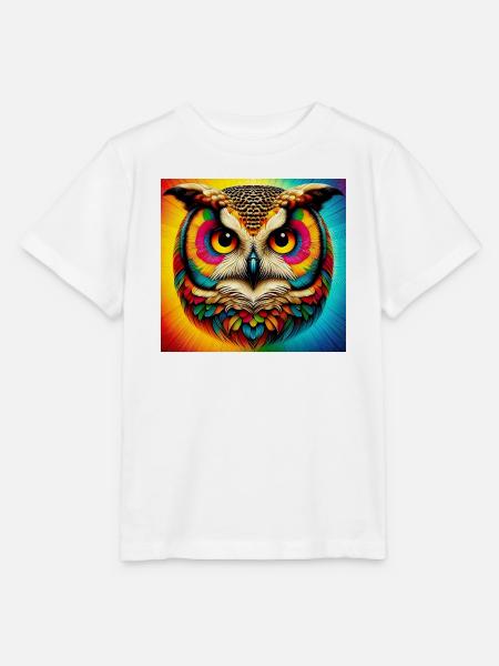 Eule - Stanley/Stella Kinder T-Shirt MINI CREATOR - Weiß