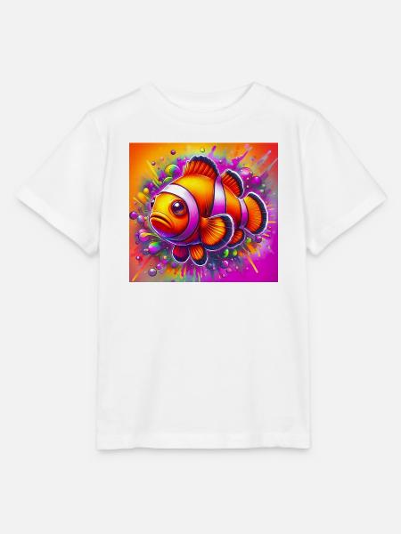 Clownfisch - Stanley/Stella Kinder T-Shirt MINI CREATOR - Weiß