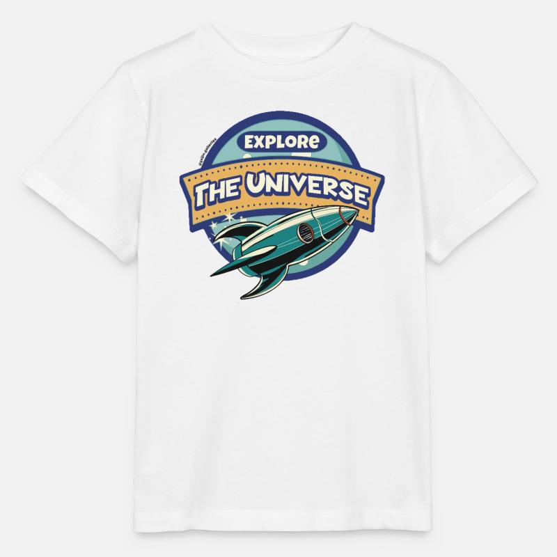Space Explorer - Explore the Universe - Stanley/Stella MINI CREATOR Kids’ T-Shirt - white