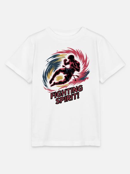 Dynamisches Kampfsport-Kampfgeist-Design - Stanley/Stella Kinder T-Shirt MINI CREATOR - Weiß