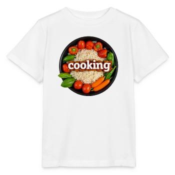 Kulinarisches Kochen mit Frischem Gemüse - Stanley/Stella Kinder T-Shirt MINI CREATOR  - Weiß - Vorne - Maike (125cm)