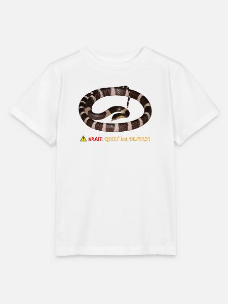 Echtes Blaue-Krait-T-Shirt - Real blue krait - Stanley/Stella Kinder T-Shirt MINI CREATOR - Weiß