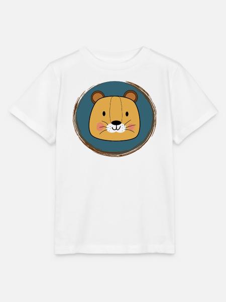 Lovely Lion - Stanley/Stella Kinder T-Shirt MINI CREATOR - Weiß