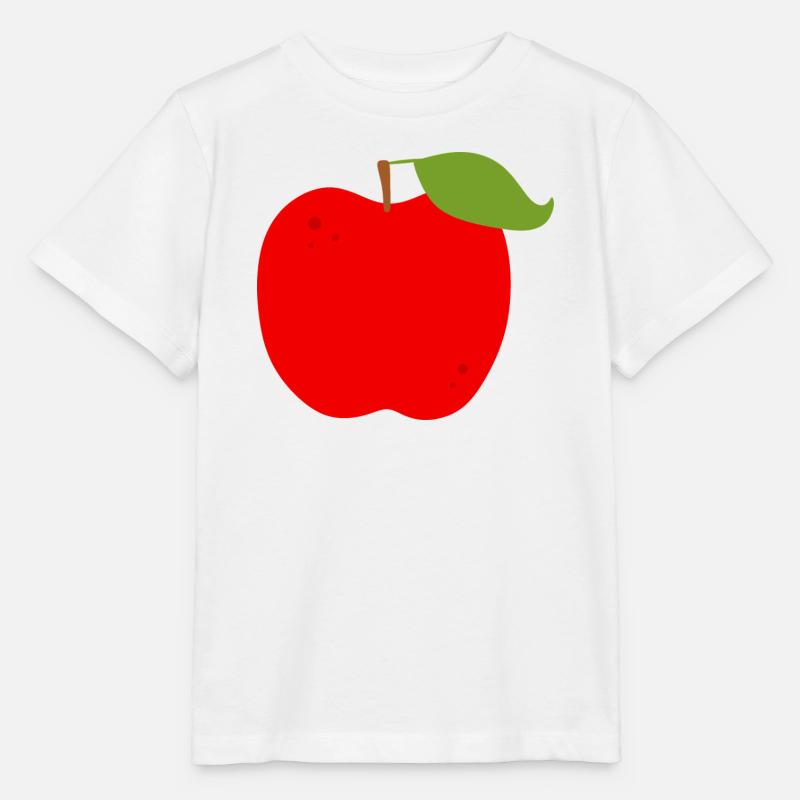 Lebendiger roter Apfel Illustration - Stanley/Stella Kinder T-Shirt MINI CREATOR  - Weiß