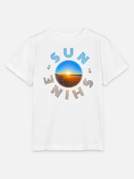Sonnenuntergang am Strand Design - Stanley/Stella Kinder T-Shirt MINI CREATOR - Weiß