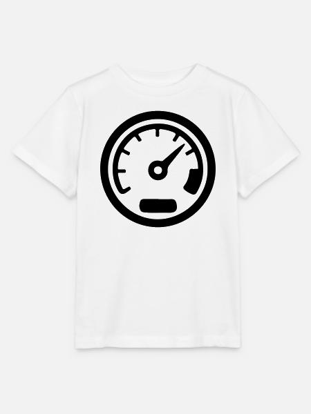 Tacho Kmh Speed Icon - Stanley/Stella Kinder T-Shirt MINI CREATOR - Weiß