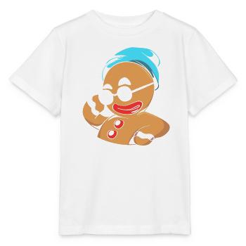 Bonhomme en pain d'épices Pain d'épices de Noël - T-shirt bio MINI CREATOR Stanley/Stella Enfant - blanc - Devant - Maike (125cm)
