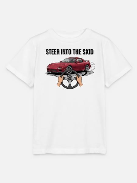 Steer Into The Skid - Stanley/Stella Kinder T-Shirt MINI CREATOR - Weiß
