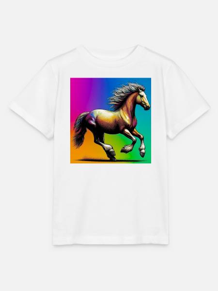 Pferd - Stanley/Stella Kinder T-Shirt MINI CREATOR - Weiß