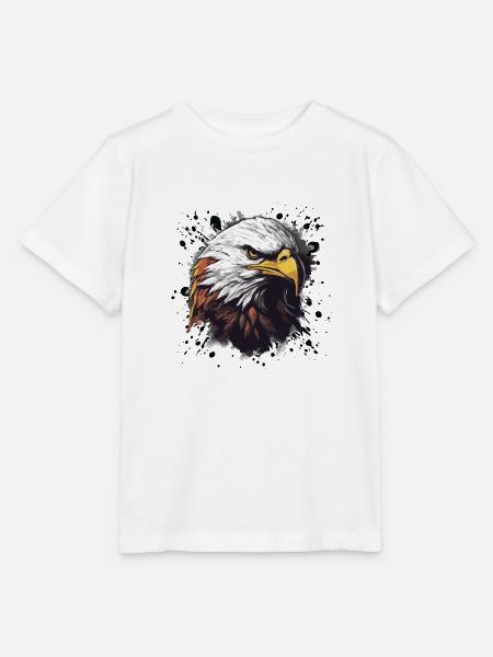 Adler Kopf - Stanley/Stella Kinder T-Shirt MINI CREATOR  - Weiß