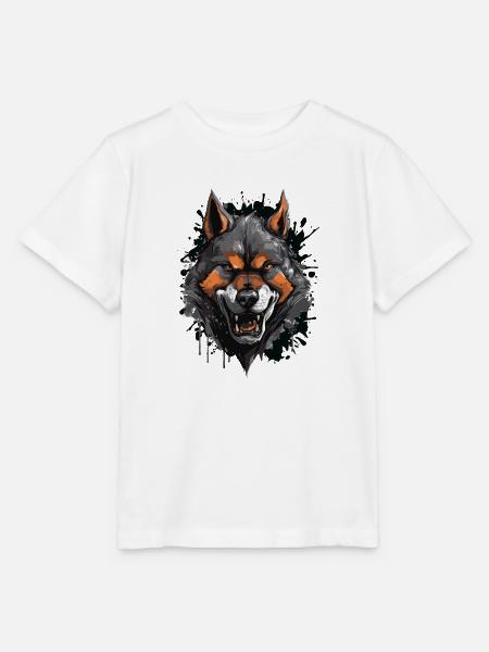 Wolf Wildnis - Stanley/Stella Kinder T-Shirt MINI CREATOR - Weiß