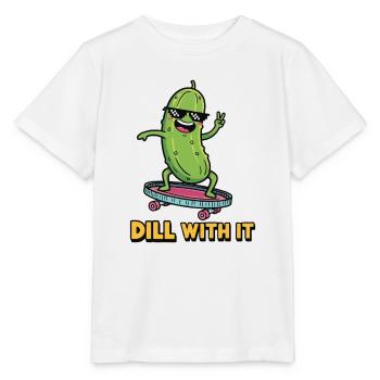 Ambiance cornichon - T-shirt bio MINI CREATOR Stanley/Stella Enfant - blanc - Devant - Maike (125cm)