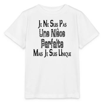 Not a Perfect Niece But I'm Unique - Stanley/Stella MINI CREATOR Kids’ T-Shirt - white - Front - Maike (125cm)