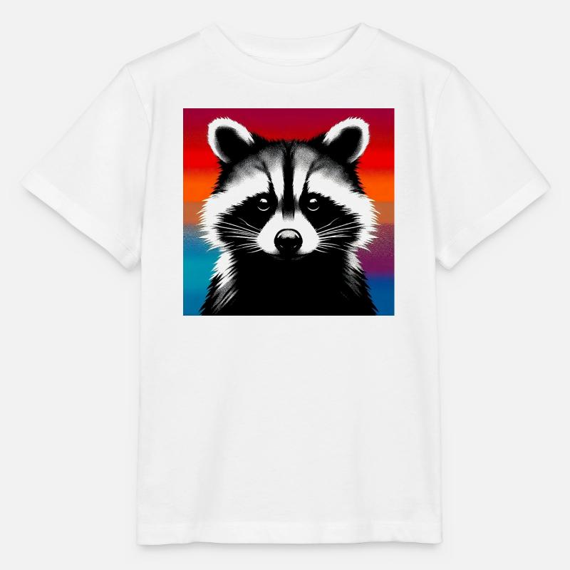 Waschbär - Stanley/Stella Kinder T-Shirt MINI CREATOR  - Weiß