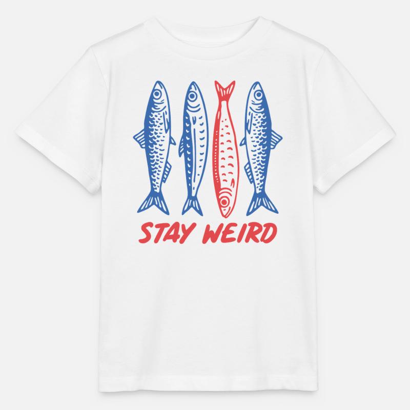 Sardinen bleiben seltsam - Stanley/Stella Kinder T-Shirt MINI CREATOR - Weiß